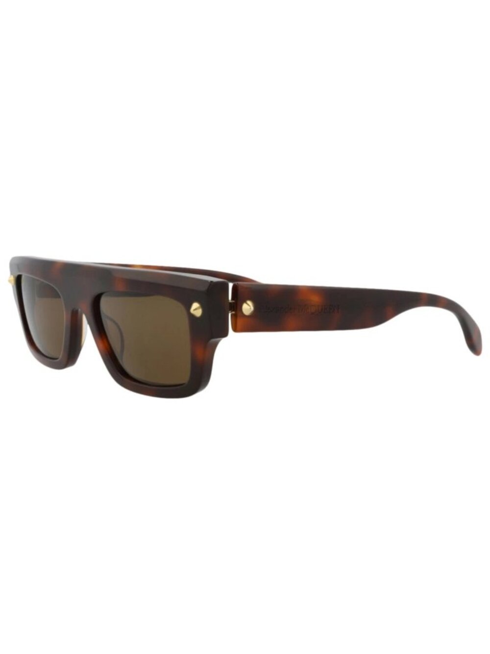 New Alexander McQueen Women's Sunglasses Square Rectangle Recycled Acetate Frame